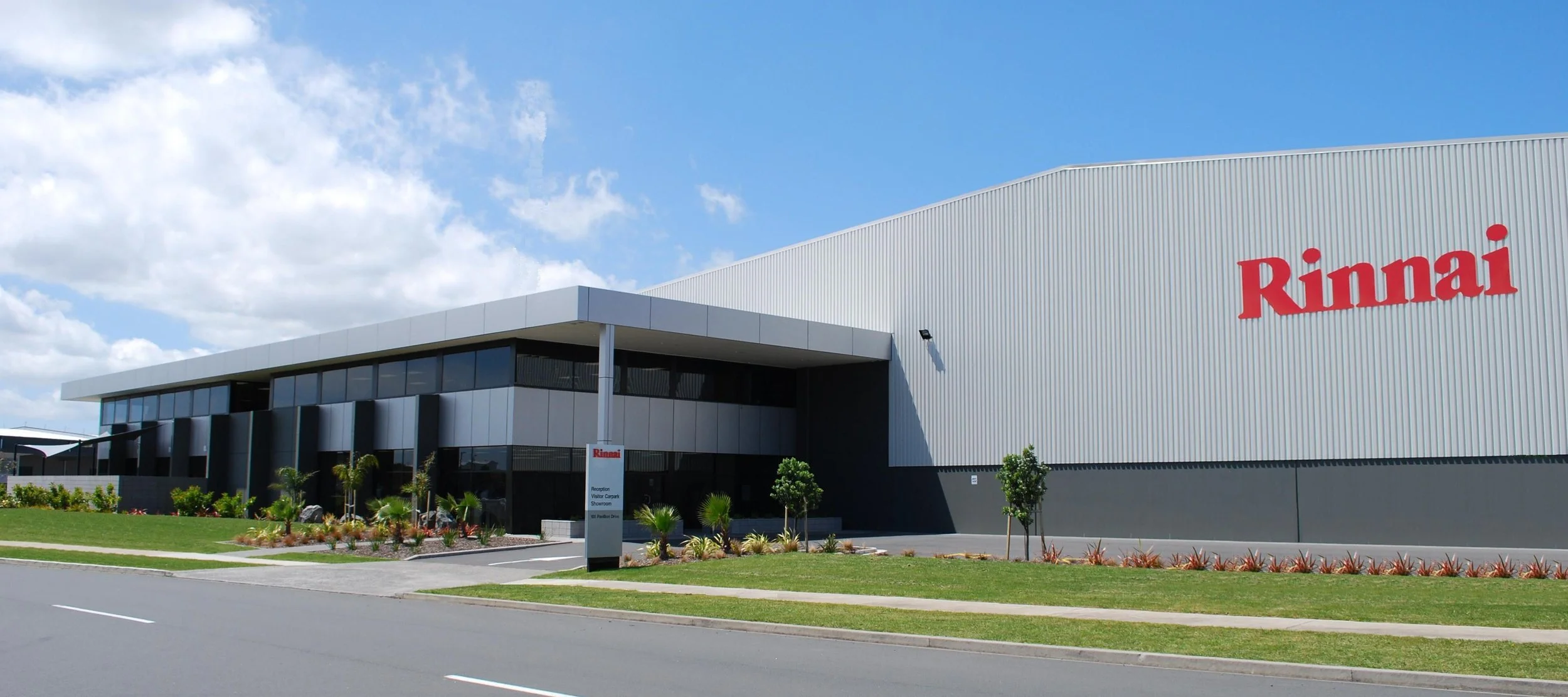 Rinnai warehouse and office designed and built by Indesco
