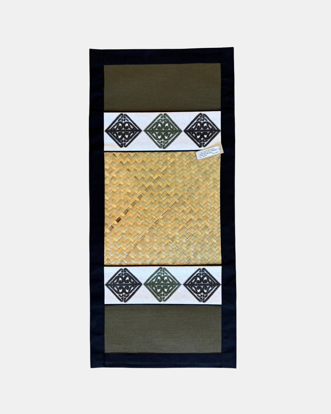 Pā o te hā Table Runner Olive Green