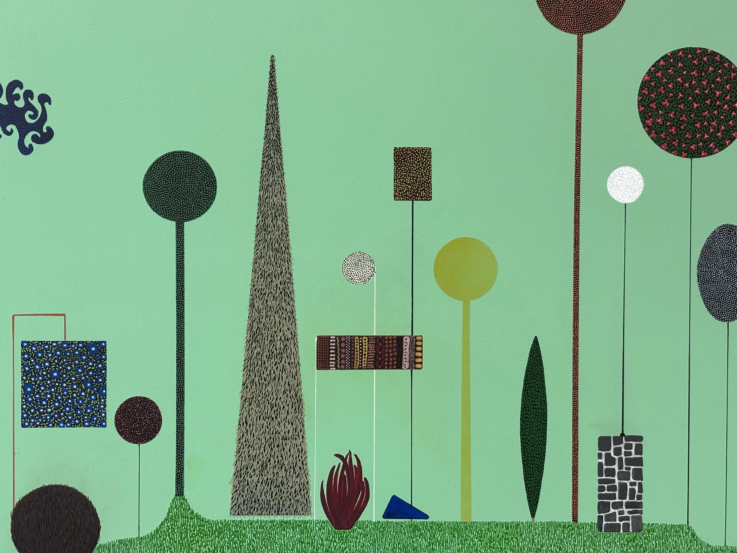 Landscape Painting by Glen Curtin Christchurch Acrylic & Enamel on Wooden Panel.JPG