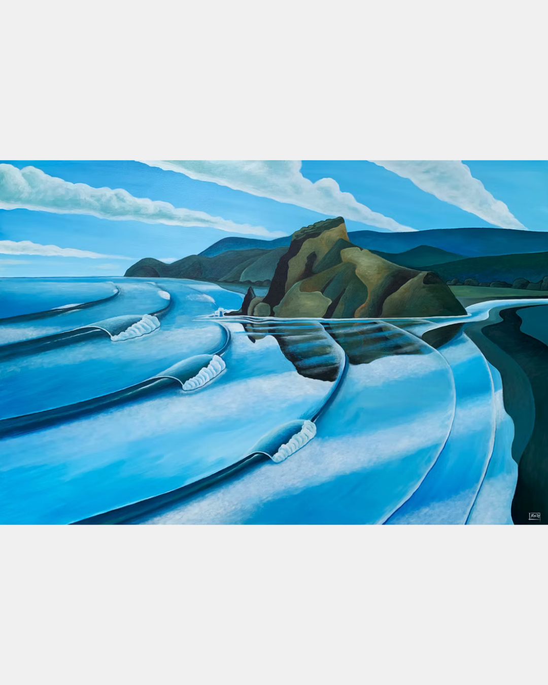 Lion Rock Piha Rob Barrington Prints.png