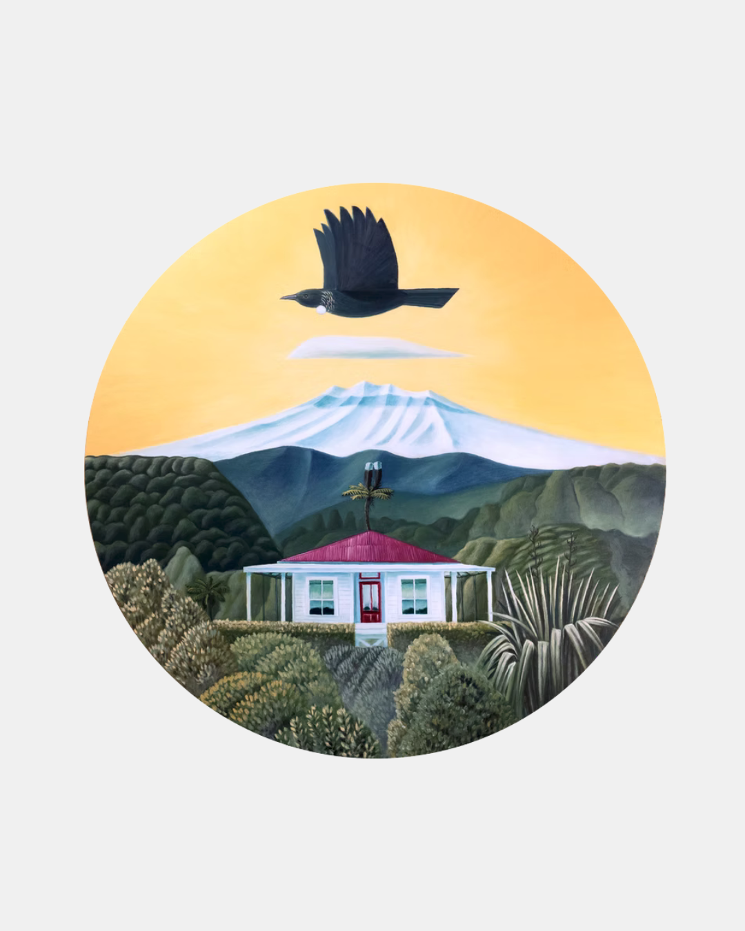 Tui at Railway Row Ohakune Rob Barrington Prints.png