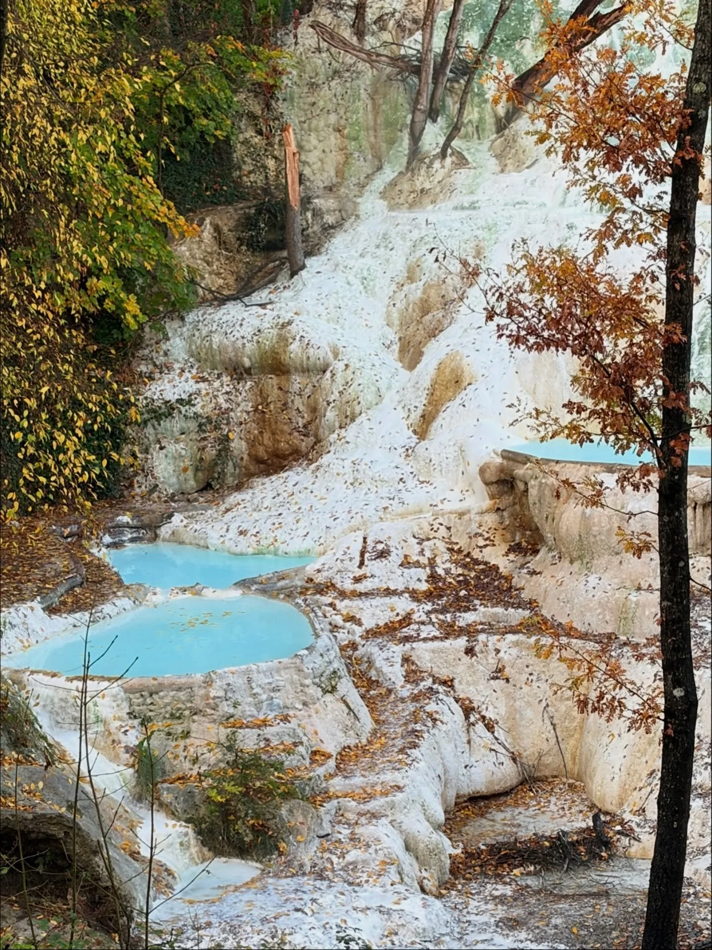 Mineral magic at Fosso Bianco, pt 2 &mdash; pics with nonna, nonno, the mini Stevie 🐺 from the Italian grocery store. We all needed this healing, together 🙏🧜&zwj;♀️❤️&zwj;🔥