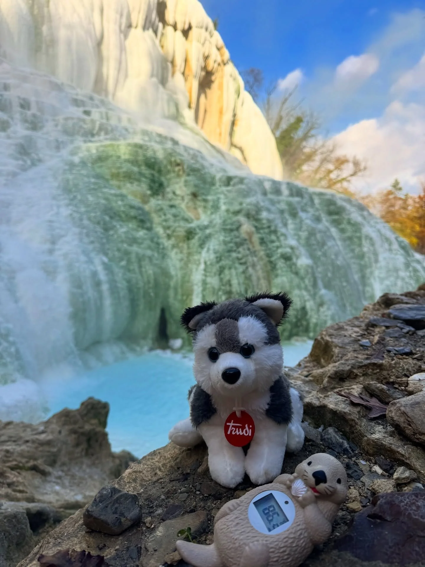 Fosso Bianco &amp; more termes of Italy pt 3 &mdash; the journey , what fuels me to get to hot springs &hellip; lots of pasta 🍝 and a passion for honoring life. ❤️&zwj;🔥 

Visiting the hot springs of Tuscany with a new friend 💋 🥰, my trusty therm