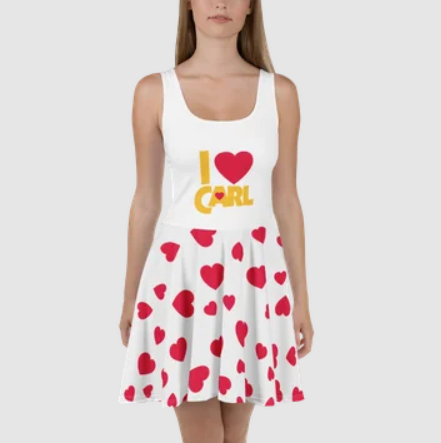 I heart carl skater dress from u/grafikat