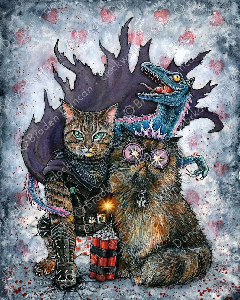 Team Watercolor Print by u/ClockworkArt