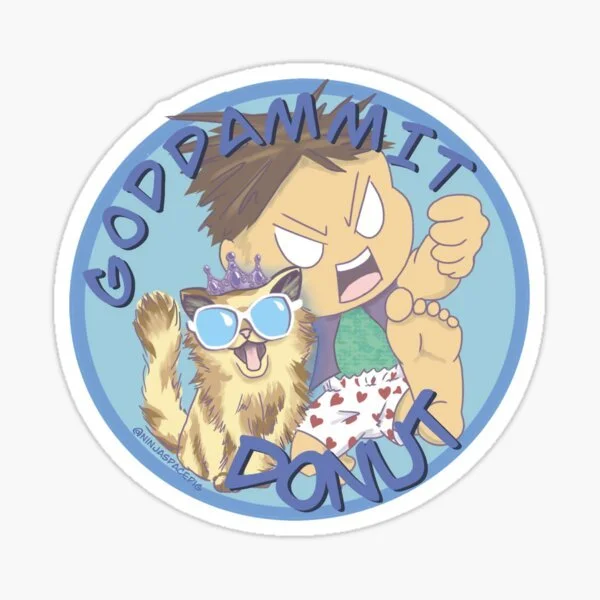 goddamnit donut sticker from u/Disastrous_Aardvark