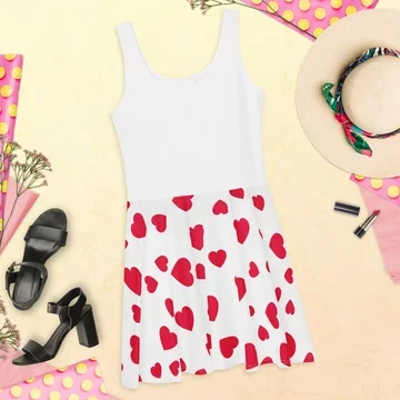 carl hearts skater dress from u/grafikat