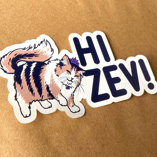 donut hi zev sticker from u/jeveart
