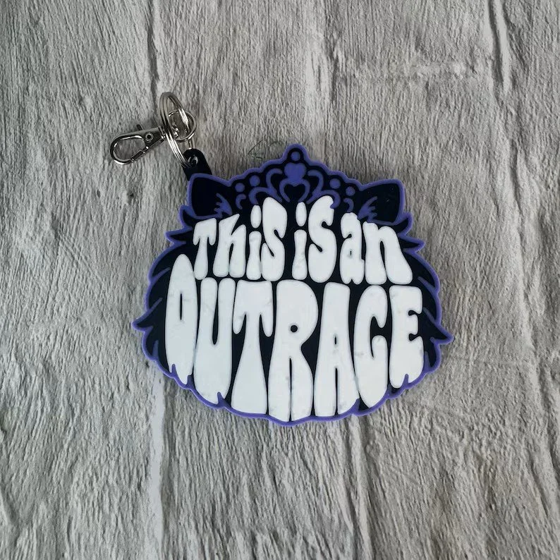 Outrage Keychain by u/katspell