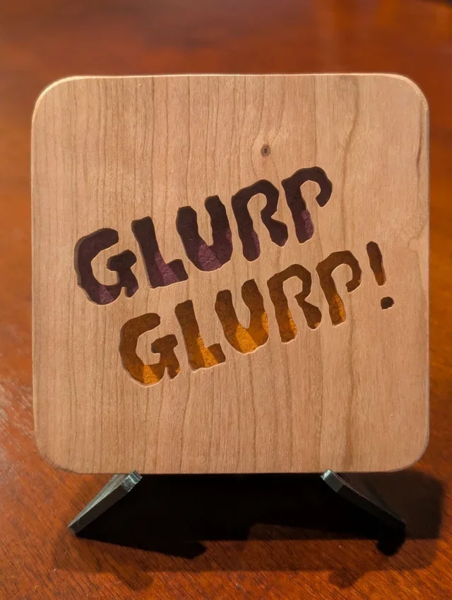 Glurp Glurp Wood Deskoration from u/galadrieltx1
