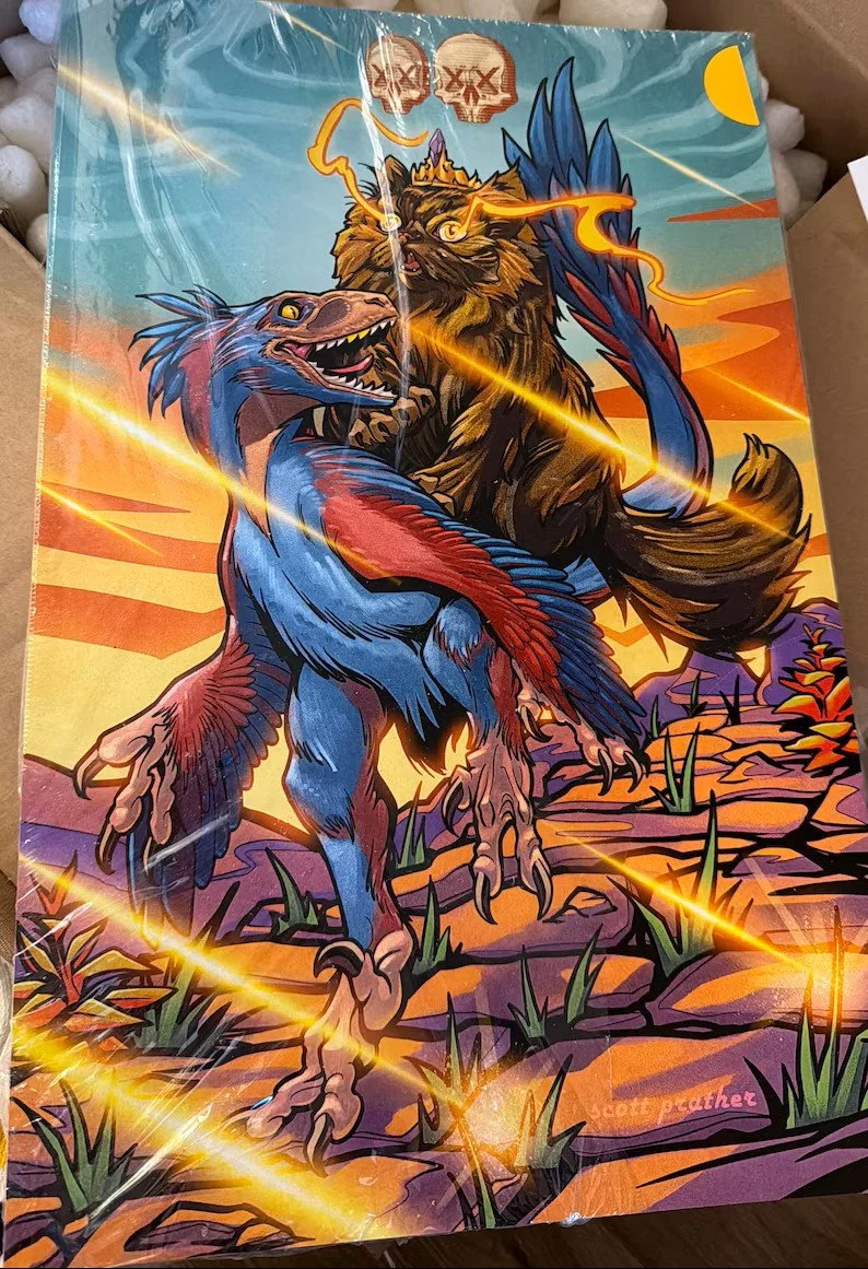 Donut & Mongo Print by Scott Prather