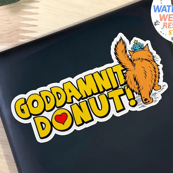godamnit donut sticker from u/OhOhOkayThenOk