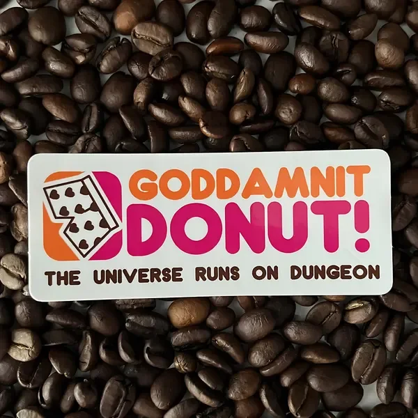 goddamnit donut sticker from u/doomscrollercoaster