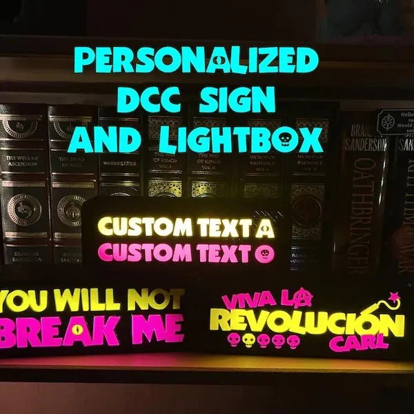 Personalized DCC Lightbox by u/Undeadriot3d