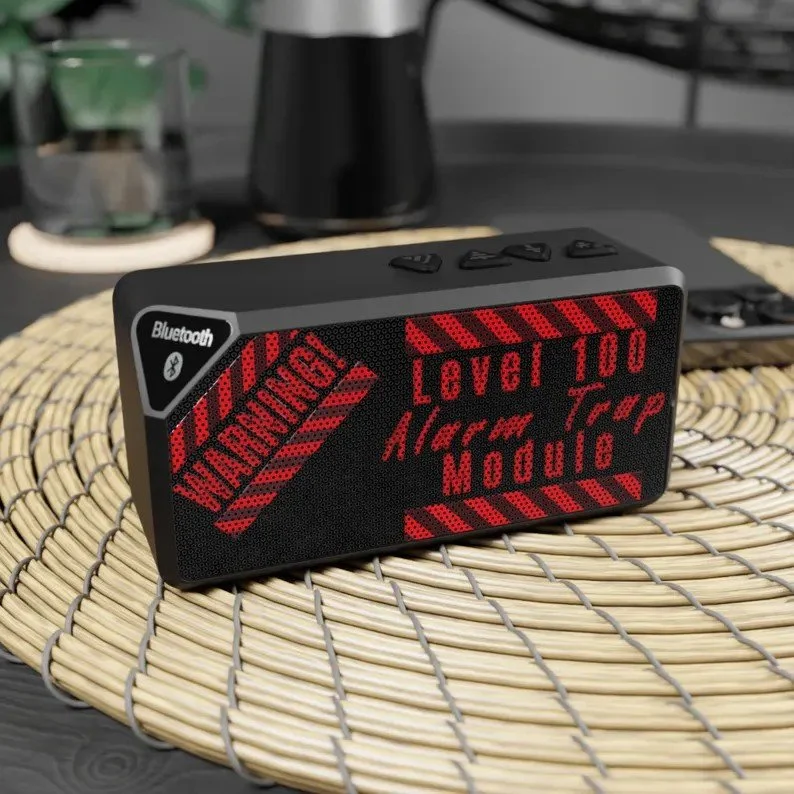 Alarm trap bluetooth speaker from u/Muted_Emergency5616