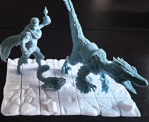 carl, mongo & donut 3d print from u/razorangel