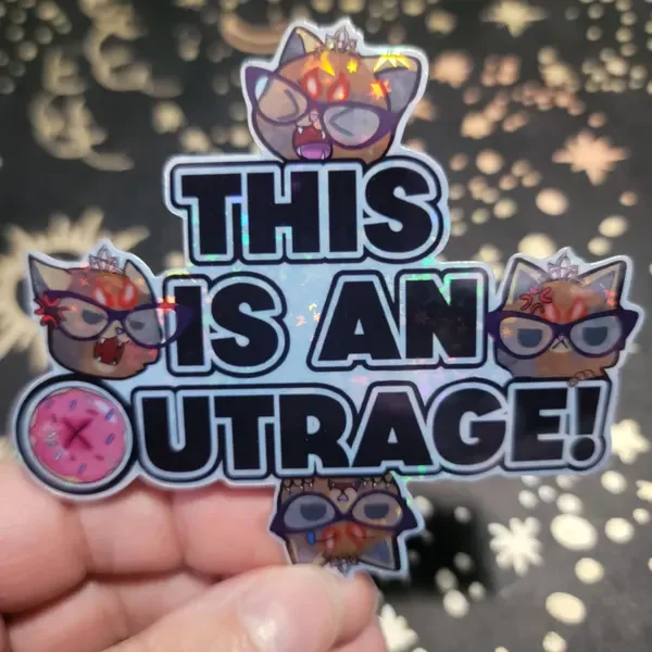 donut outrage sticker from u/ConspiracyxTheory13
