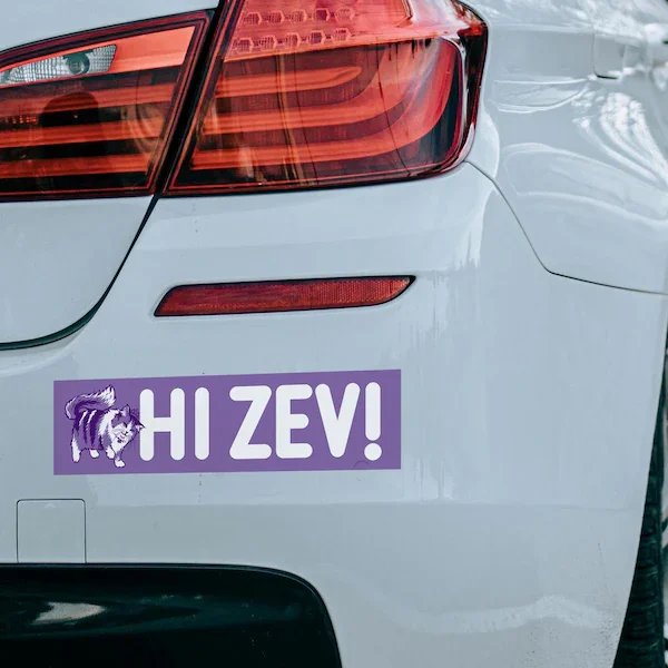 Hi zev car sticker from u/jeveart