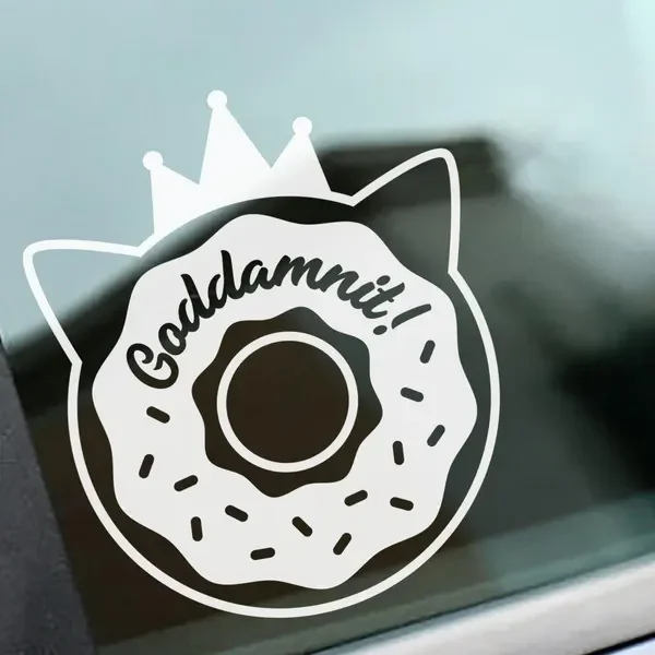 donut window decal by u/jeveart