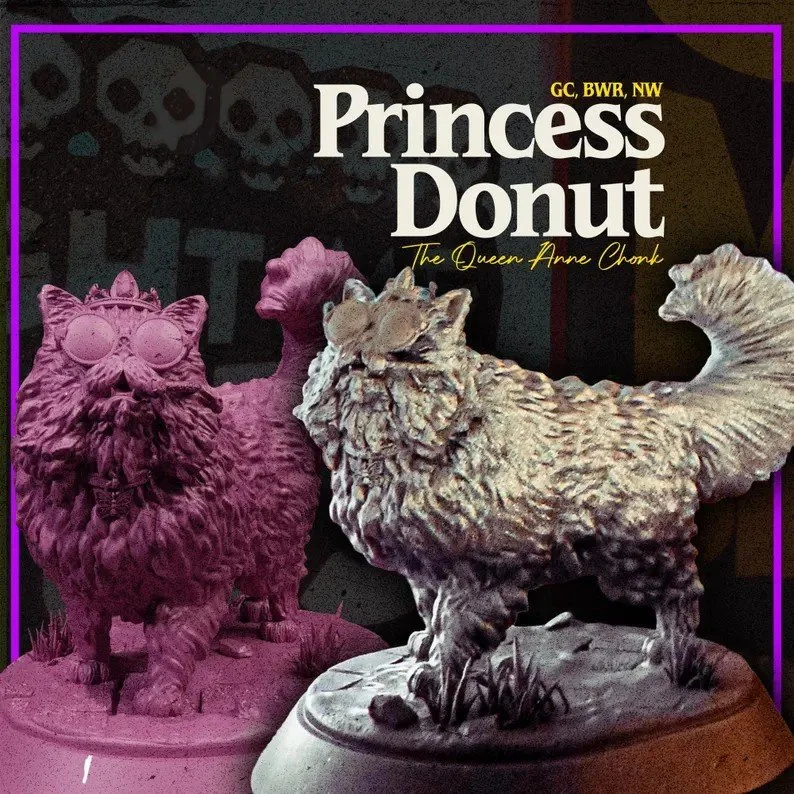 Donut Statue (ready-to-paint, licensed from Ella Arcanum) from u/TheThinnestCoat