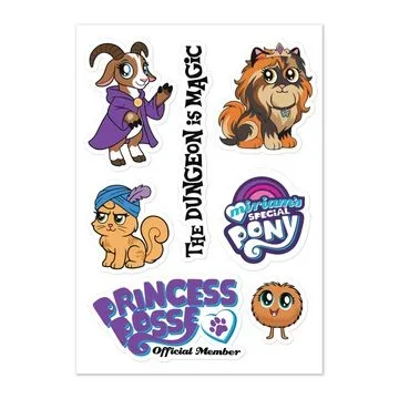 My Little dungeon stickers from u/grafikat