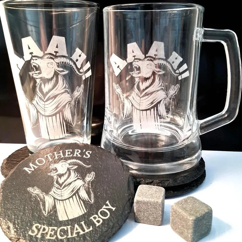 prepotente glass & coaster set from u/Unit-32075428912