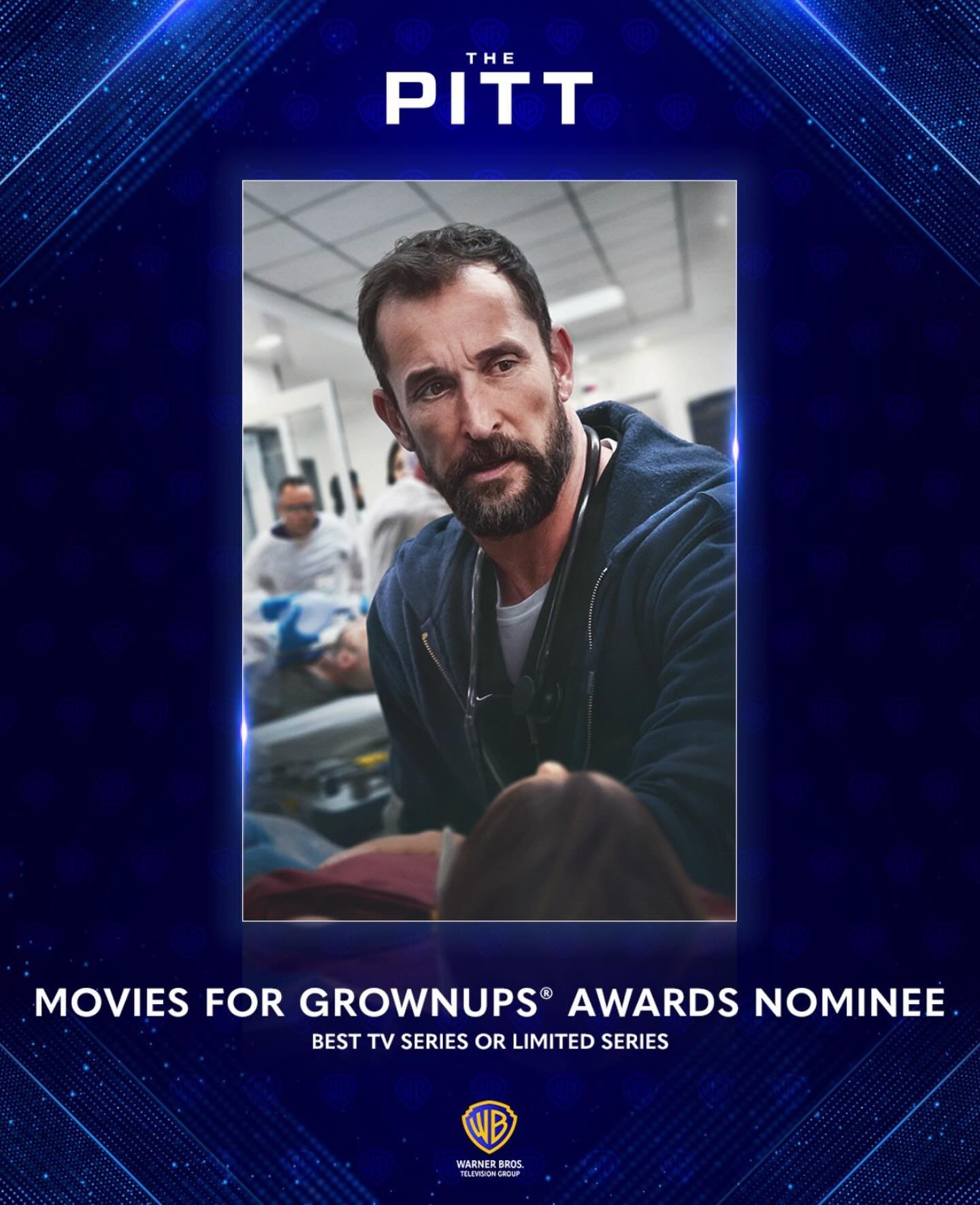 MOVIES FOR GROWNUPS&reg; AWARDS NOMINEE
BEST TV SERIES OR LIMITED SERIES

Congratulations to the entire cast and crew!!!! 🥳

Picture Credit: @warnerbrostv 

#thepitt #warnerbrothersstudio
