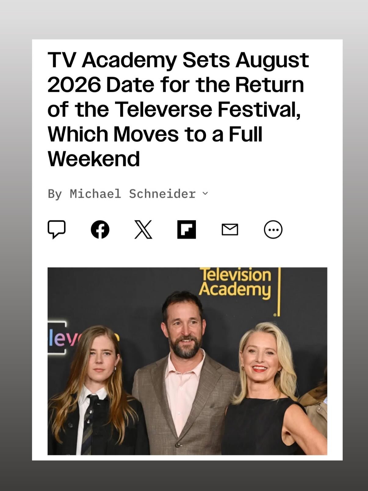 The Pitt is heading back to Televerse August of 2026!!! Article by: Variety. When it is closer and the tickets are on sale I&rsquo;ll post it!! 

#thepitt #televerse #event #variety #awardsseason