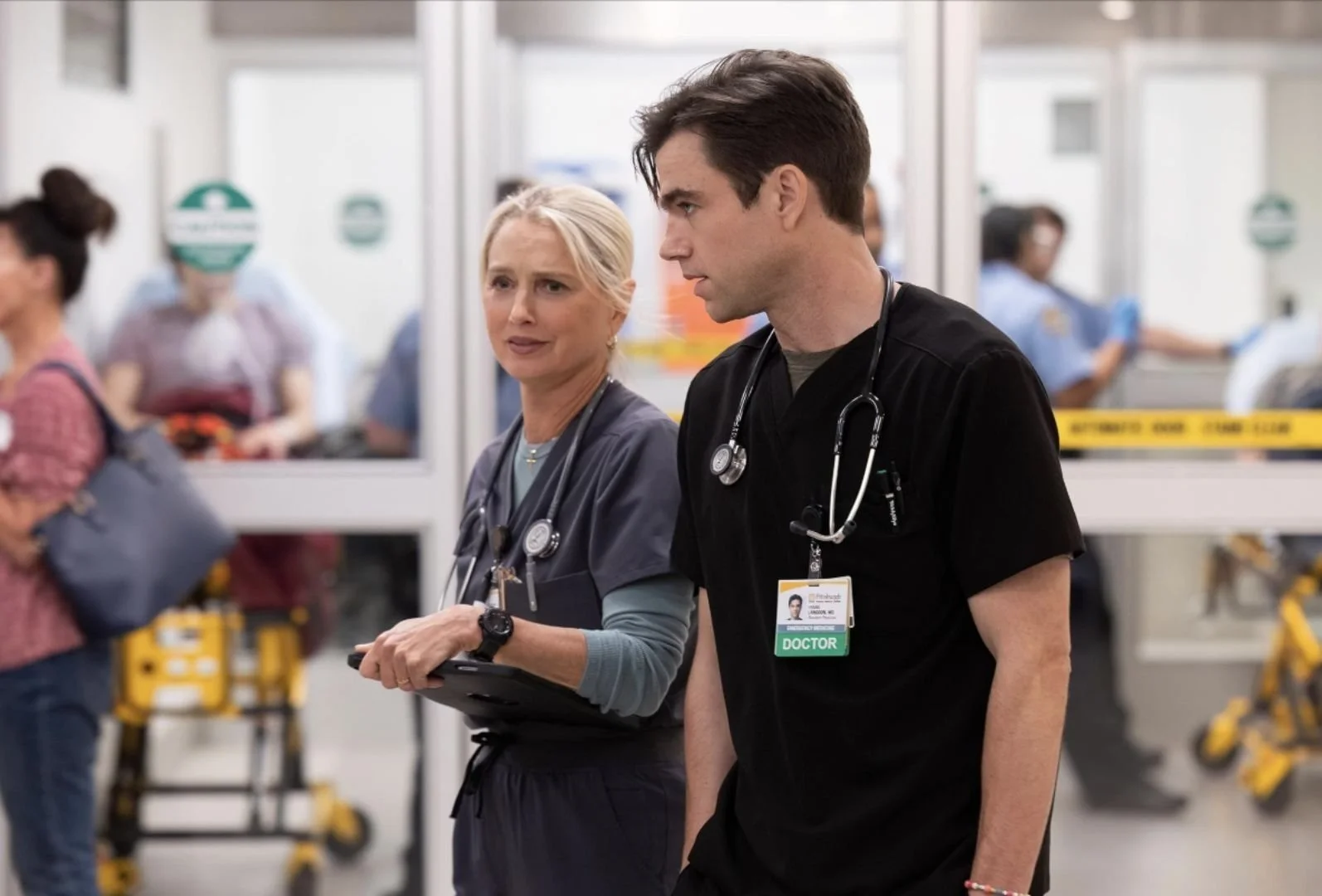 Katherine LaNasa, Patrick Ball discuss shooting show with its 'kinetic nature'