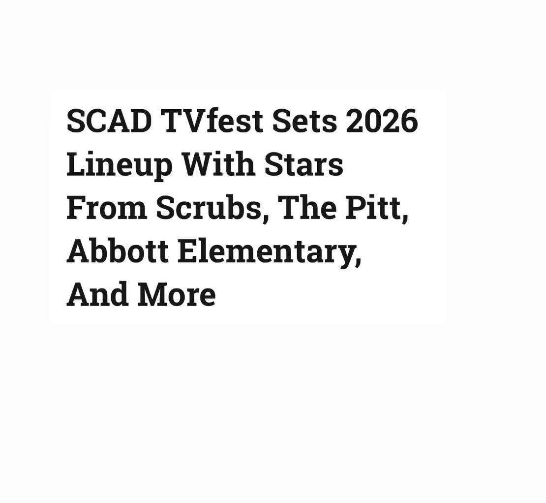 Amielynn Abellera, Brandon Mendez Homer, Laetitia Hollard, and Cynthia Adarkwa will be heading to SCAD TV Fest in Atlanta February 4th-6th to be honored with the impact award. 

Congratulations to the cast and crew!! 👏🏼👏🏼👏🏼 For anyone who is in
