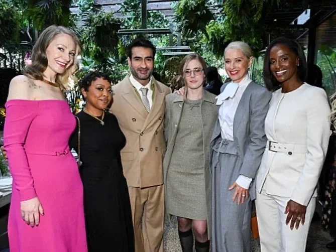 Katherine LaNasa and Taylor Dearden-The Cut Golden Globes Brunch