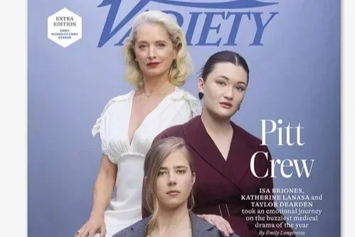 Katherine LaNasa, Taylor Dearden and Isa Briones for Variety