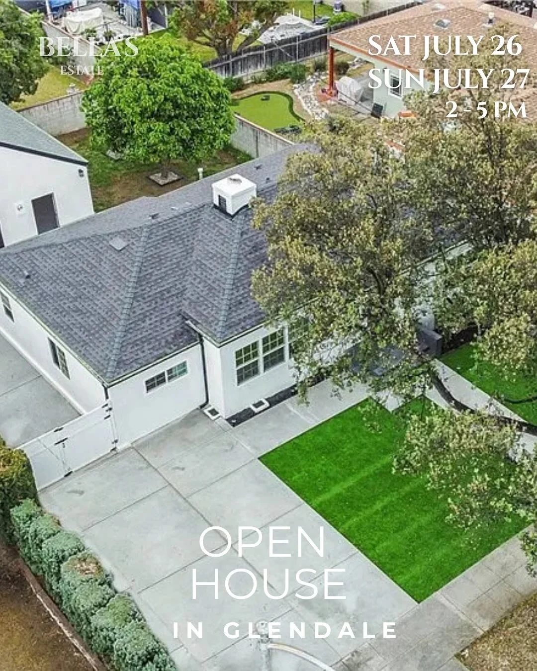 Weekend Open House
Tour this beautifully updated Burbank property with a spacious layout, oversized driveway, GIGANTIC garage, and stunning curb appeal.

📍 620 E. Elmwood Ave., Burbank 
Saturday, July 26 &amp; Sunday, July 27
2 PM &ndash; 5 PM

Whet