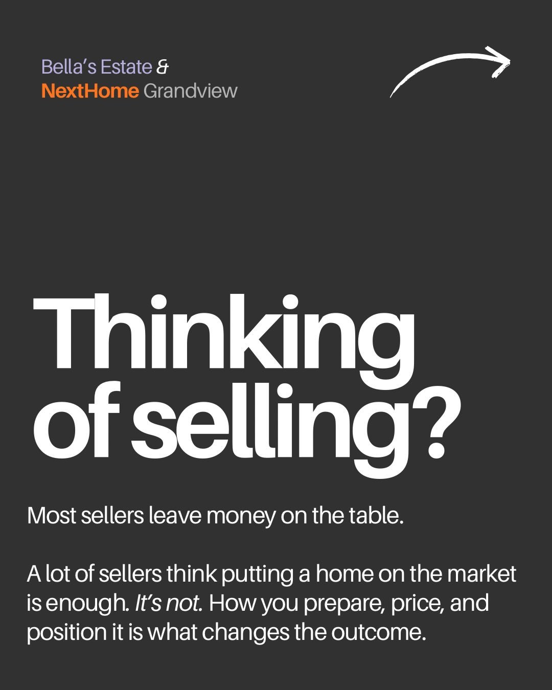 Selling is not just listing.
It&rsquo;s in the details.

Preparation, pricing, timing, and positioning all matter more than most people realize. Read the full post at bellasestate.com