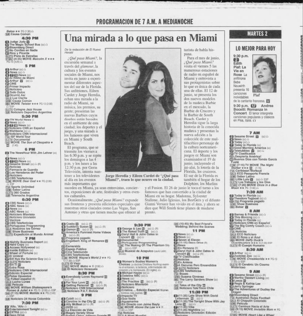 Jorge-Heredia-Actor-Host-Producer-¿Qué Pasa Miami? -EIleen-Cardet-Host-Journalist