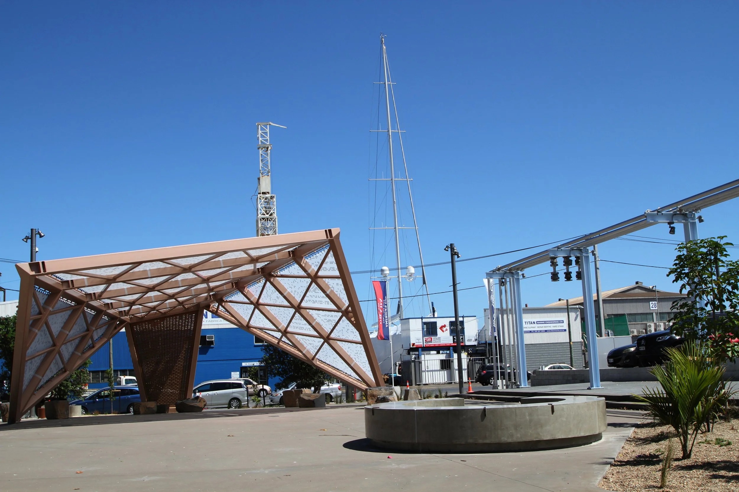 America's Cup AC36 Silo Park Village