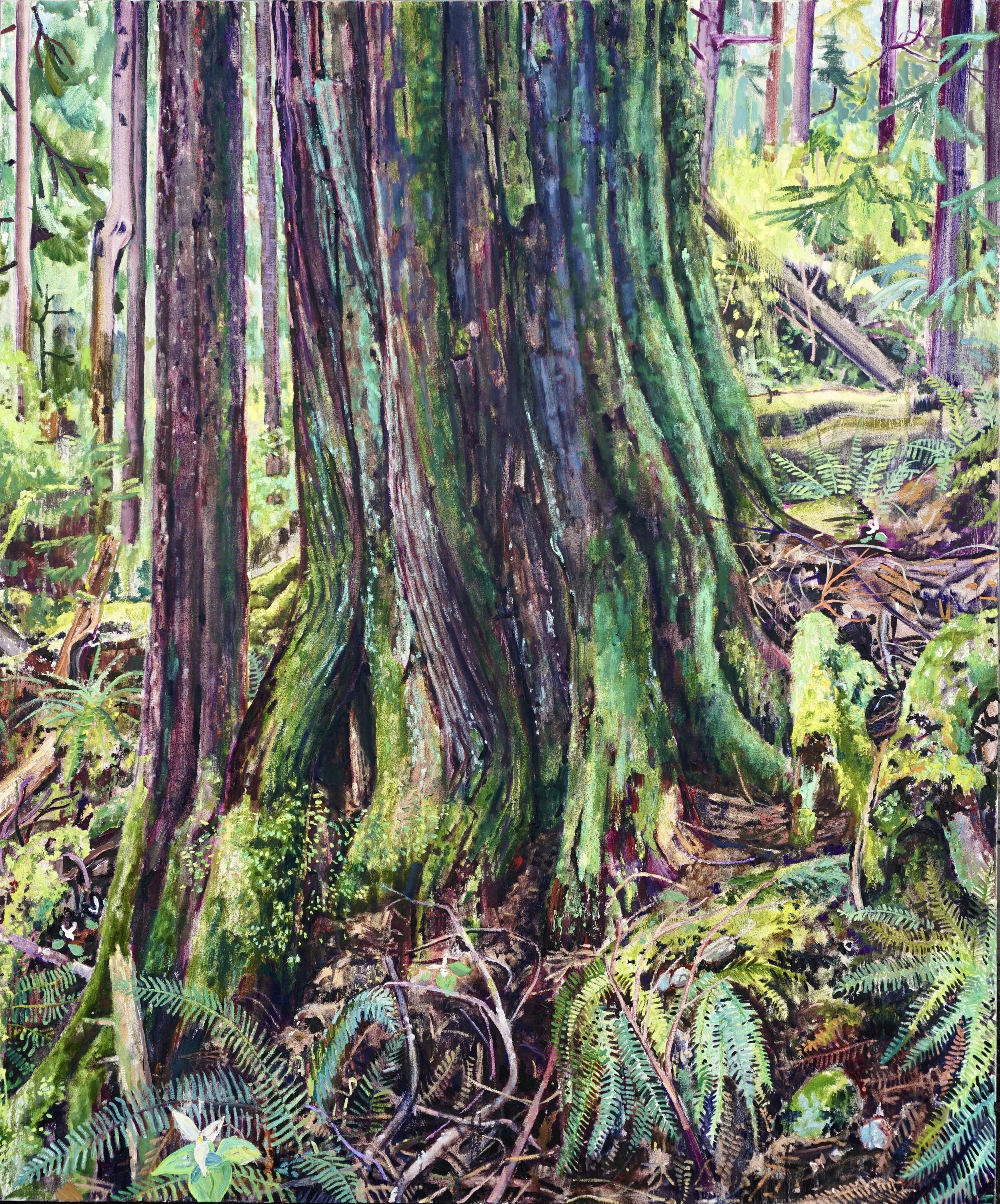 Black Flies and Trilliums.
Oil on canvas
72x60 inches
Available