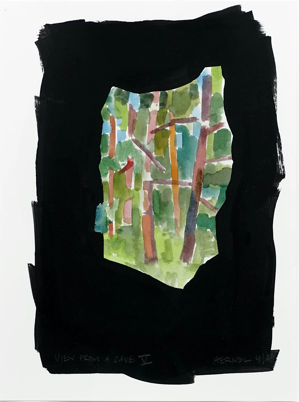 05 View From a Cave, Alison Commsion. 2021. Watercolour 12x9 inches.jpeg