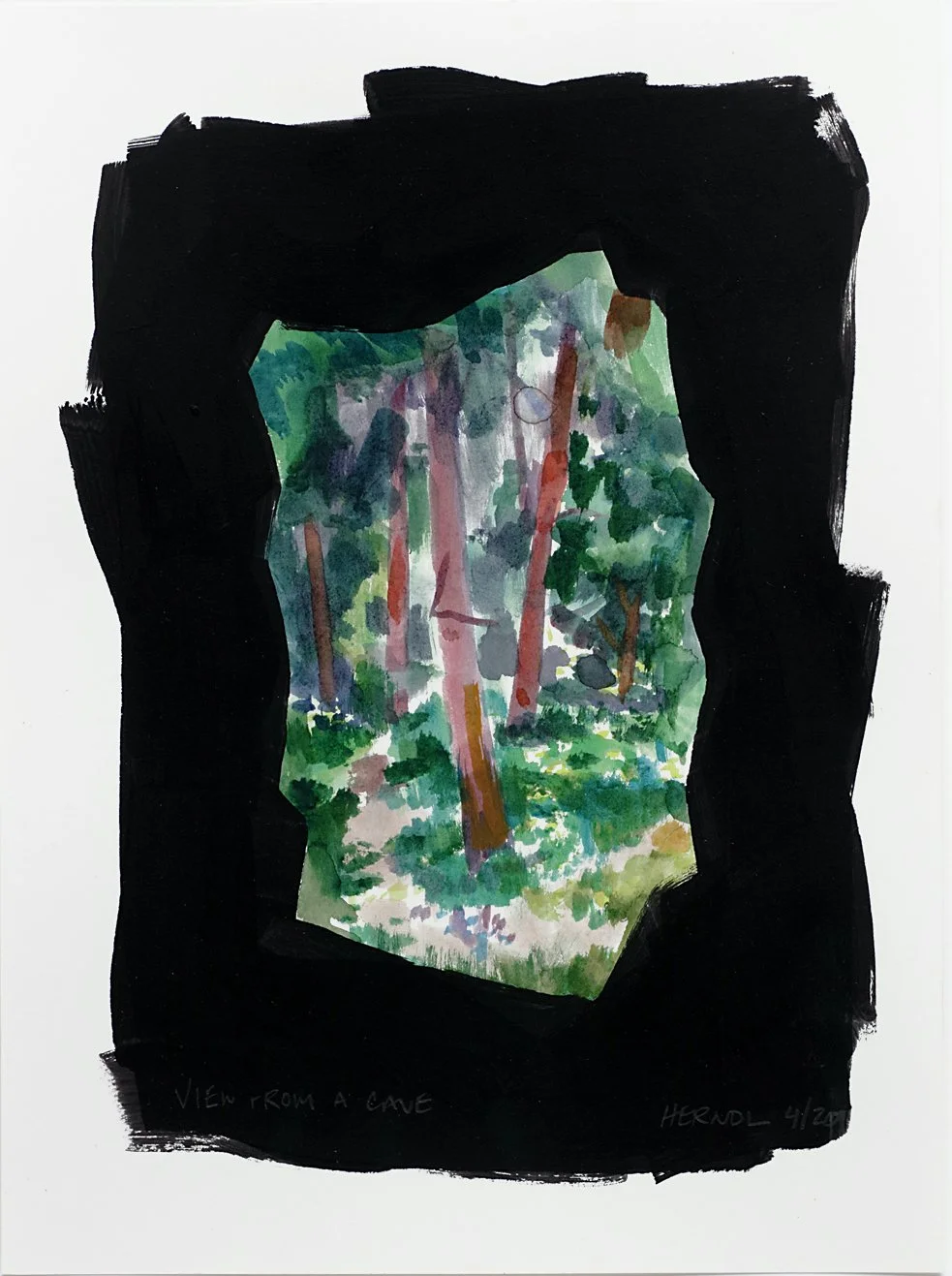 02 View From a Cave, Alison Commsion. 2021. Watercolour 12x9 inchesjpeg.jpeg