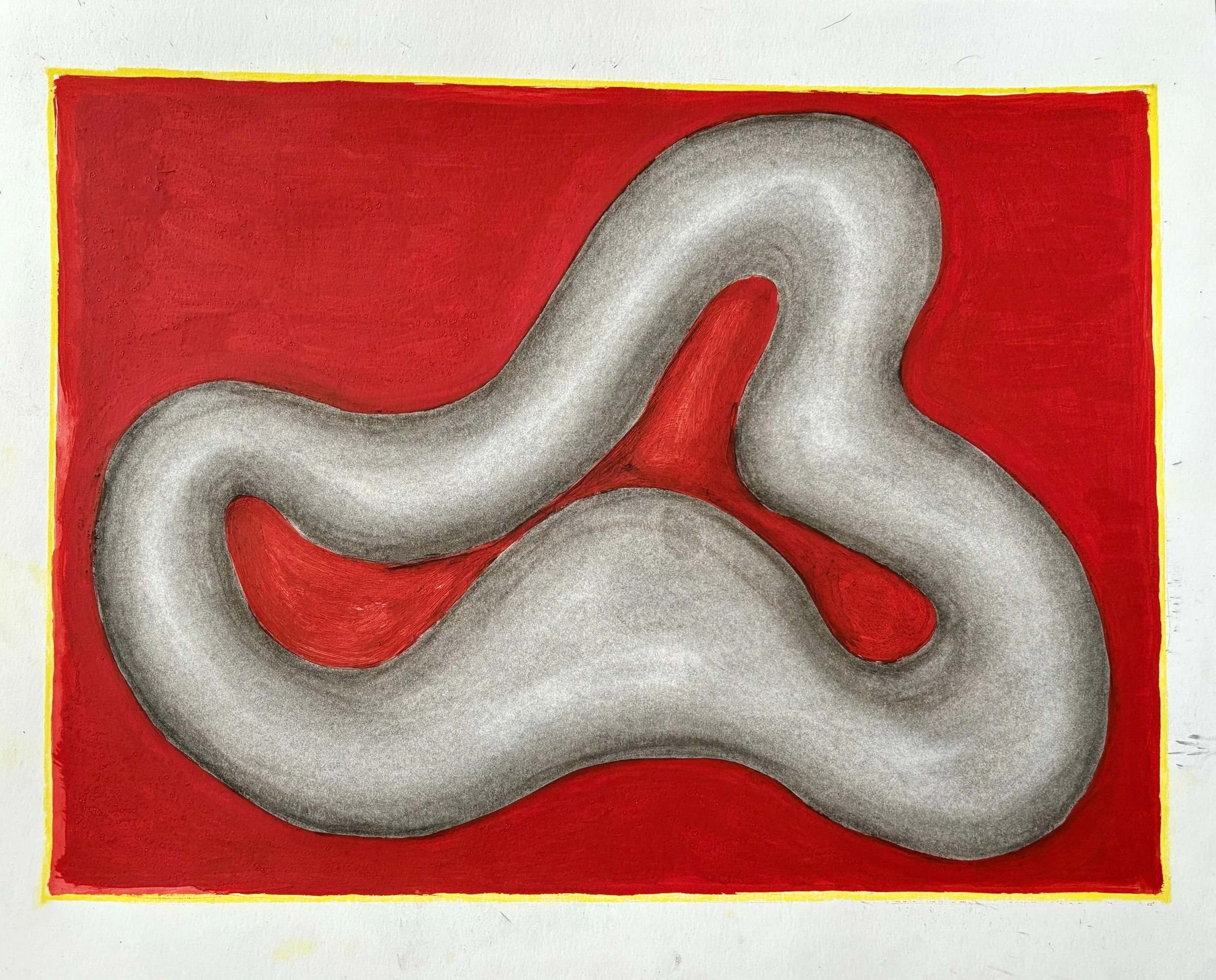  charcoal, ink, and pencil on paper  2024 