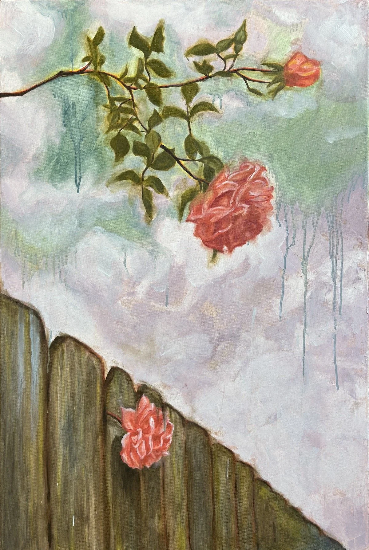 Down the Alley oil on canvas 24” x 36”