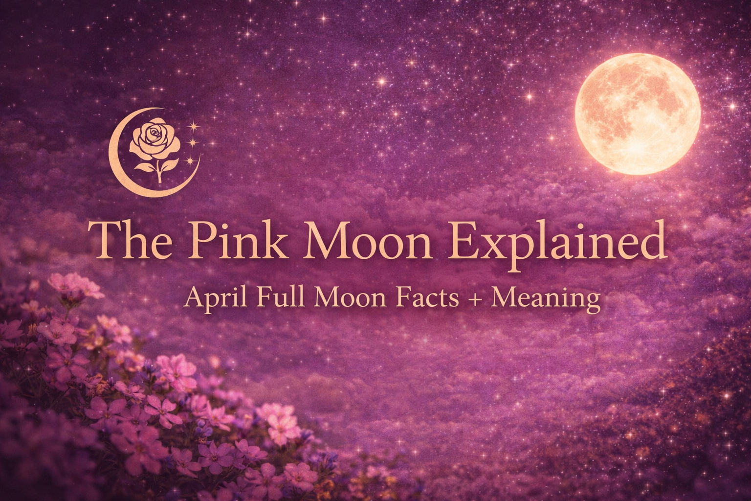 What is the Pink Moon? Learn the real meaning behind April’s full moon, including its origin, seasonal significance, and the 2026 micromoon—plus a simple full moon ritual.