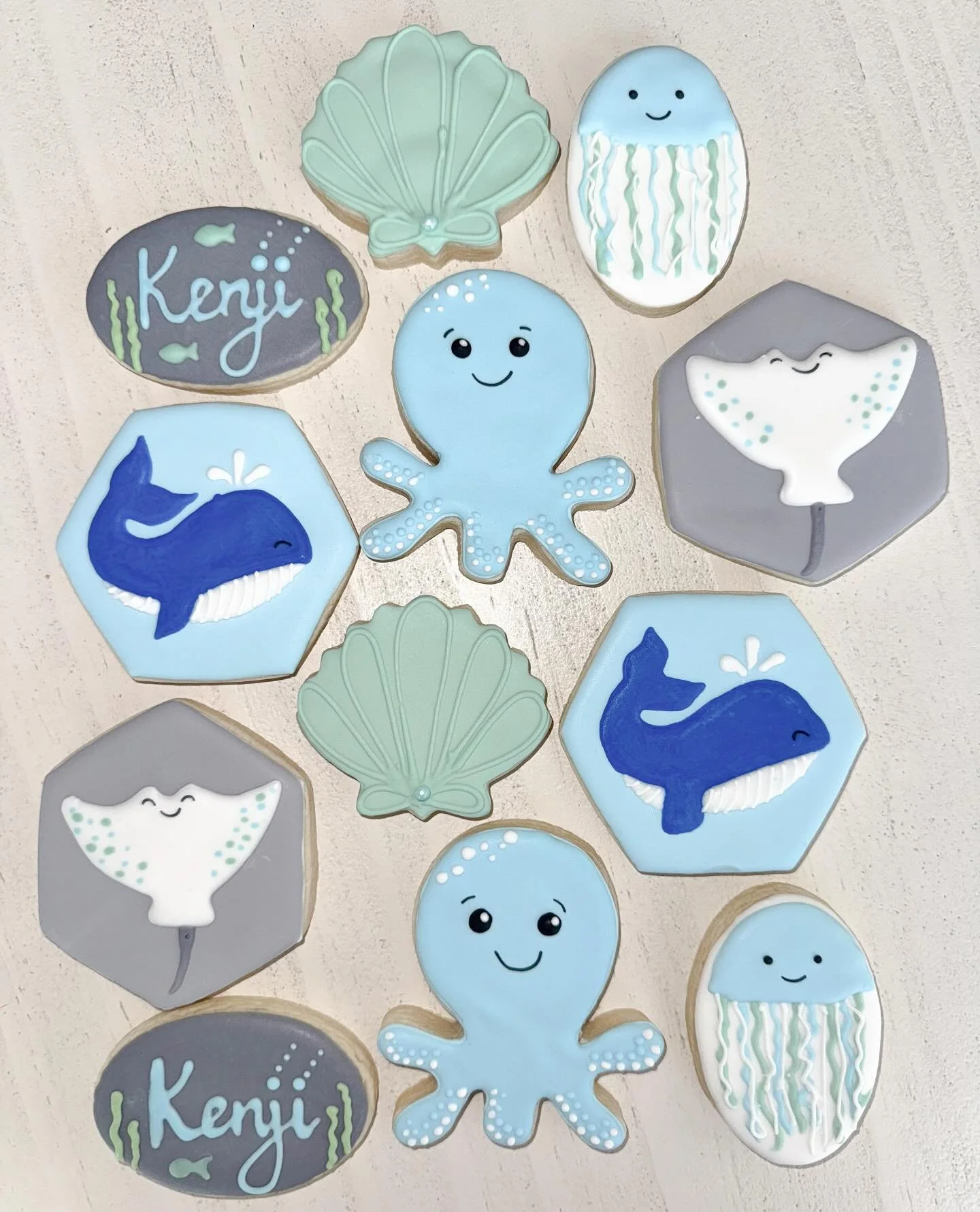 Sea creature cookies are the perfect addition to an Under the Sea theme 🐙🪼🐳

#underthesea #birthdaycelebration #seacreatures #seaanimalcookies #customcookies #bayarea #bayareabakery