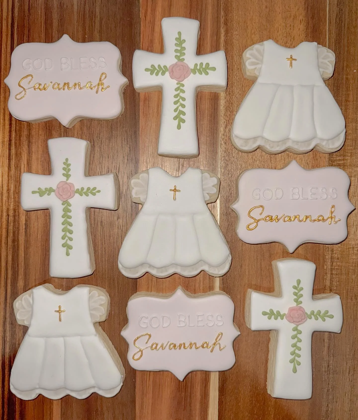 Baptism cookies 💗