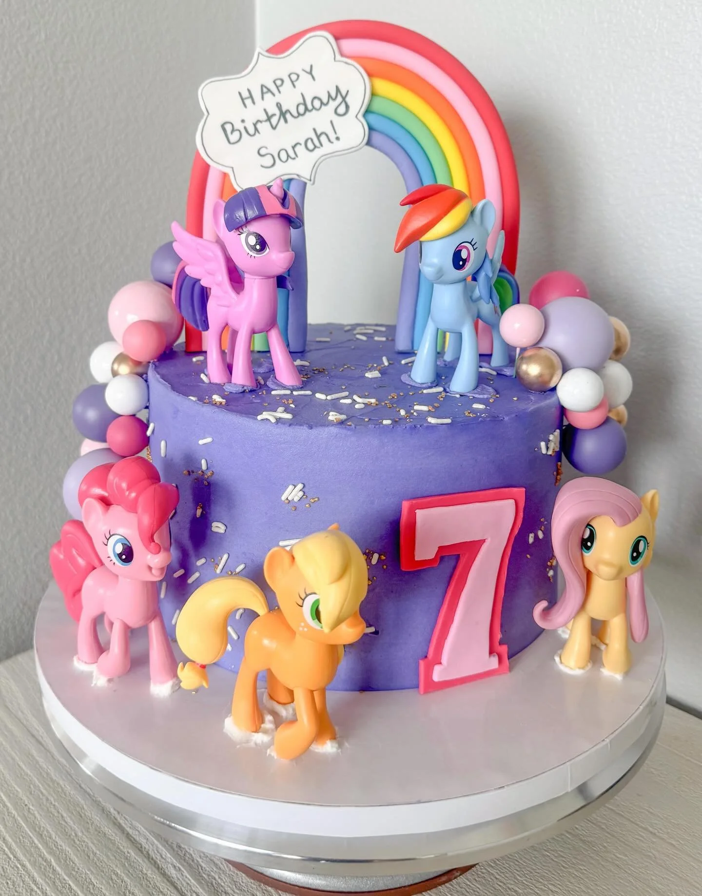 A @mylittlepony birthday cake makes every celebration sweeter! 💜🩷💛🩵