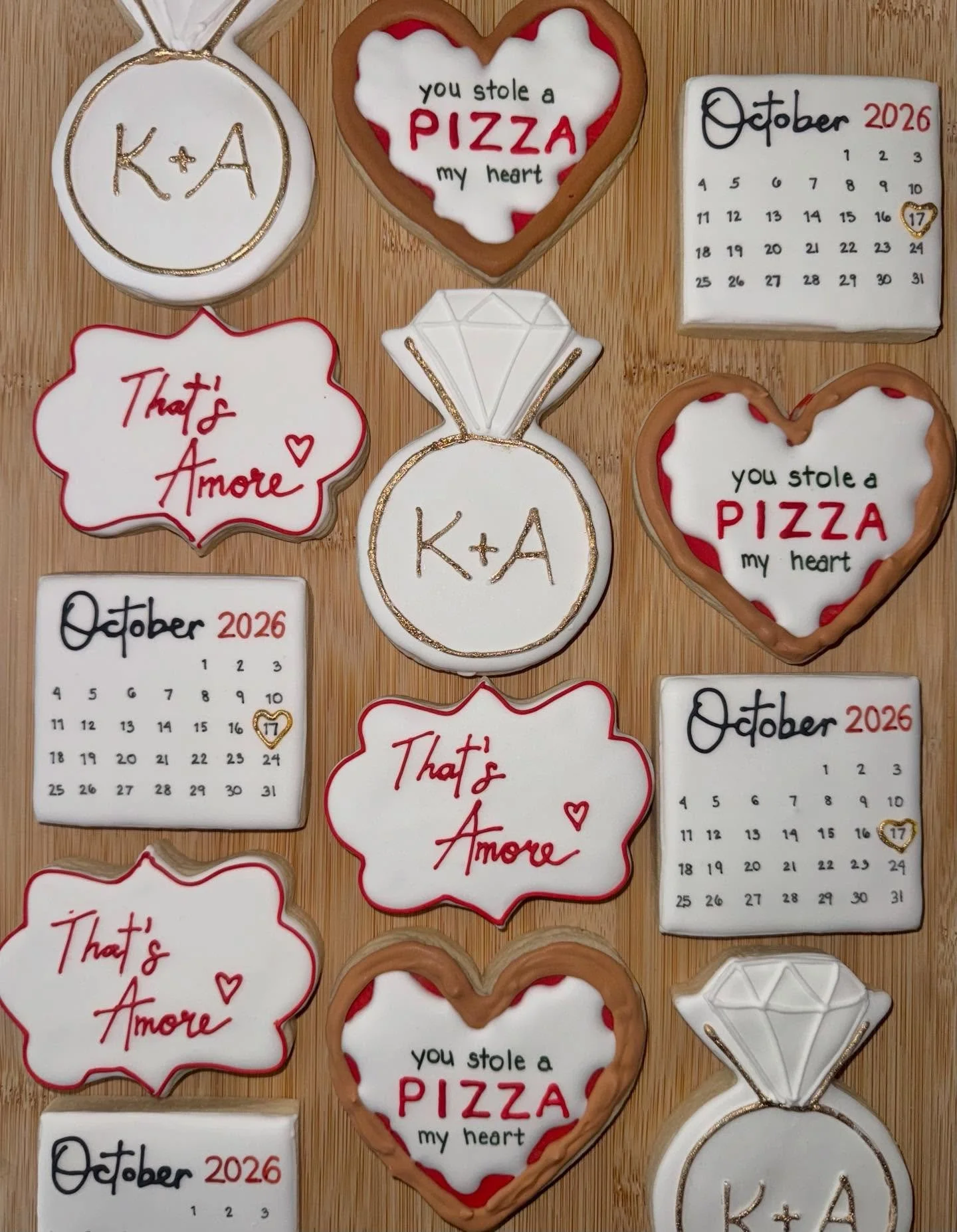 &ldquo;That&rsquo;s Amore&rdquo; engagement celebration cookies 

#thatsamore #engagementcookies #engagementparty #wedding #bayarea