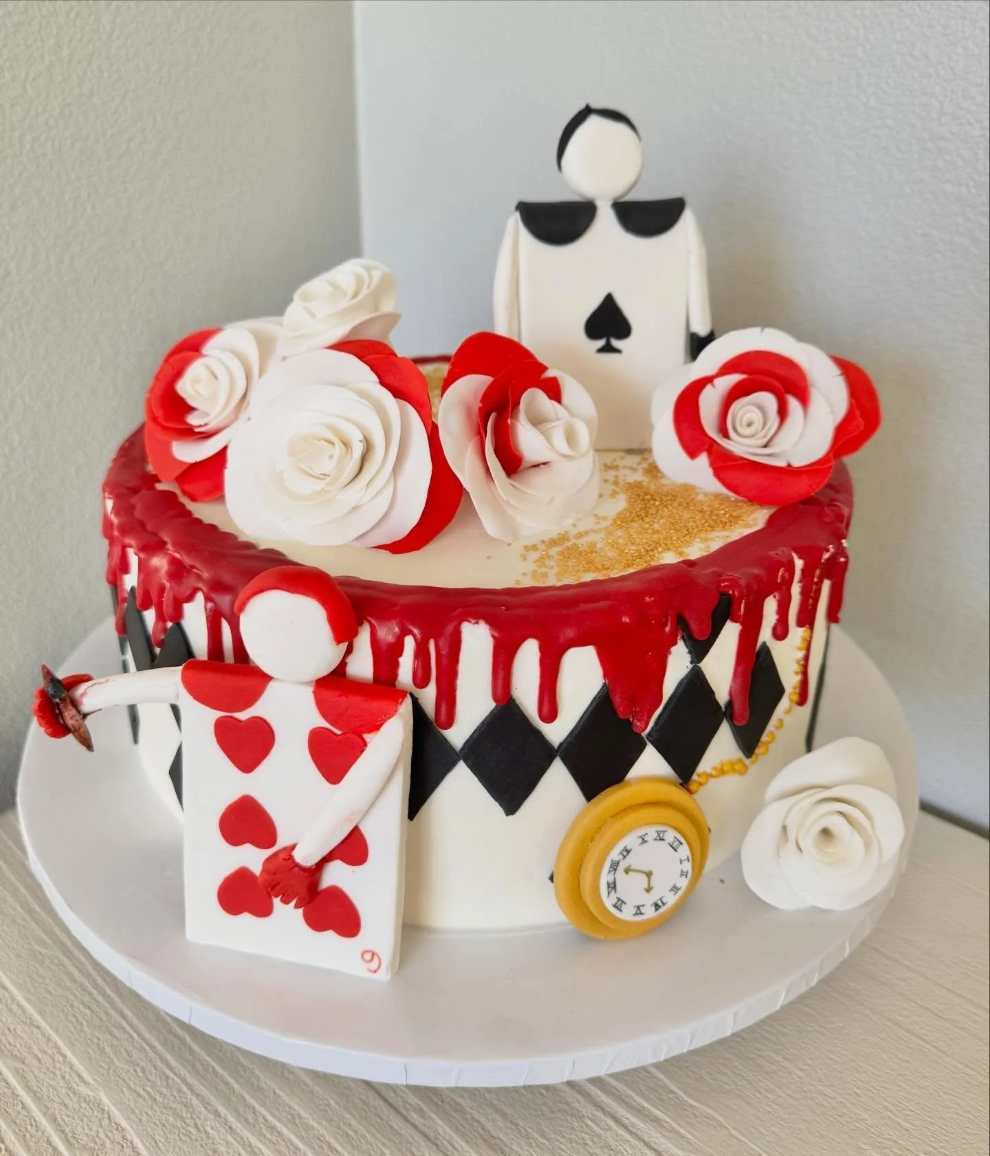 Alice in Wonderland themed cake 

#aliceinwonderland #alicebirthday #customcake #birthday #bayarea