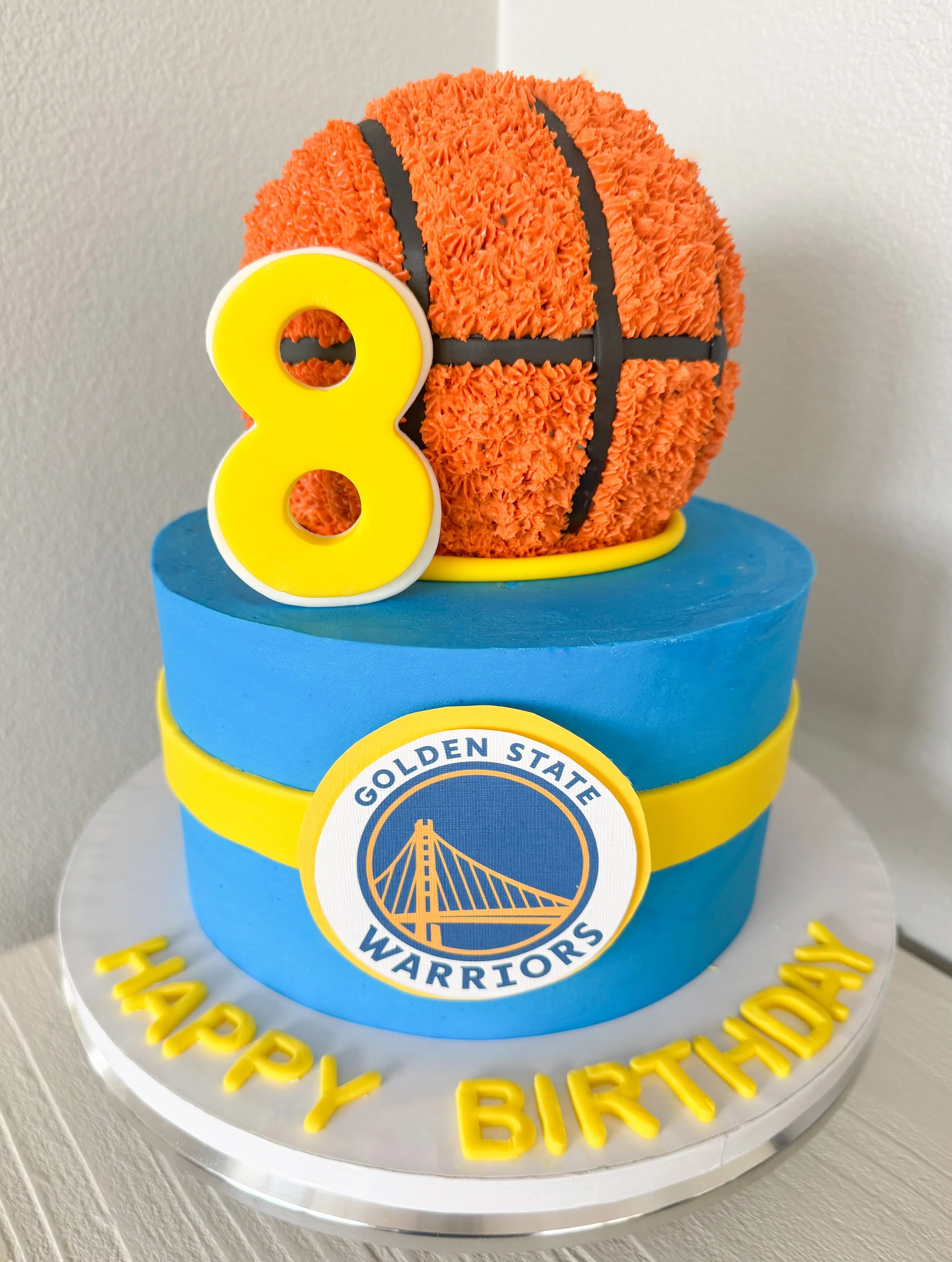 warriors birthday basketball cake