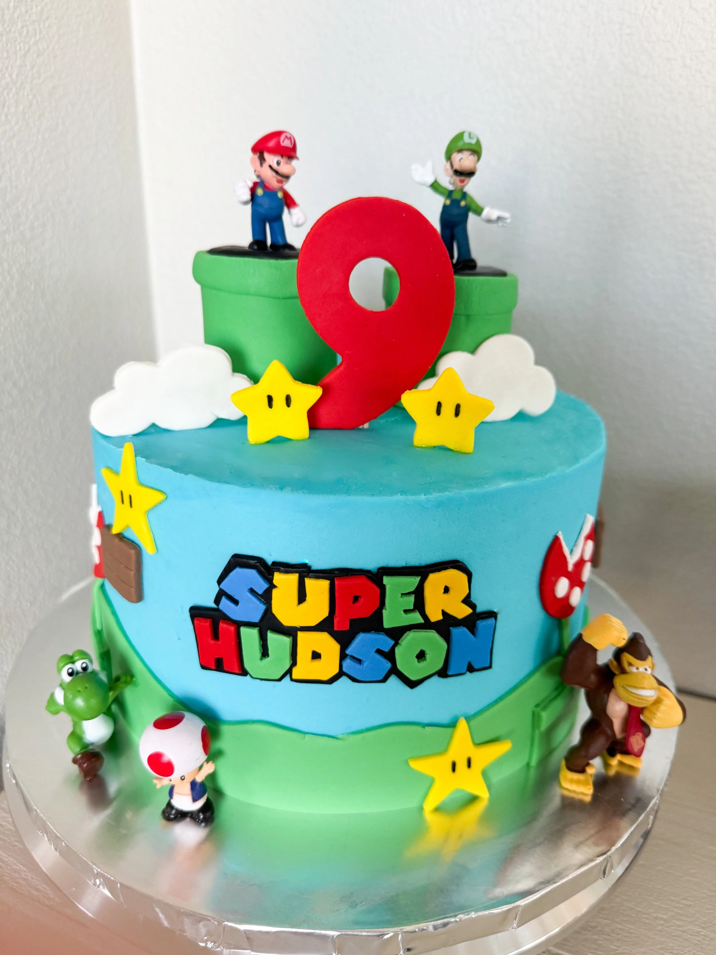 birthday cake super mario luigi bowser toad yoshi