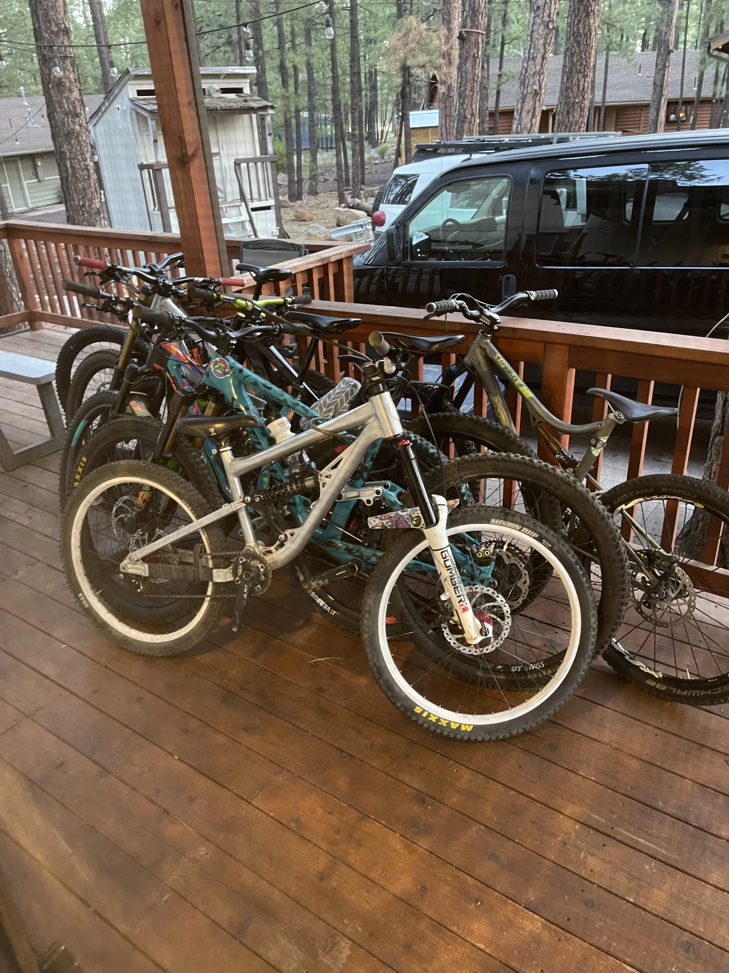 The sleds just waiting!